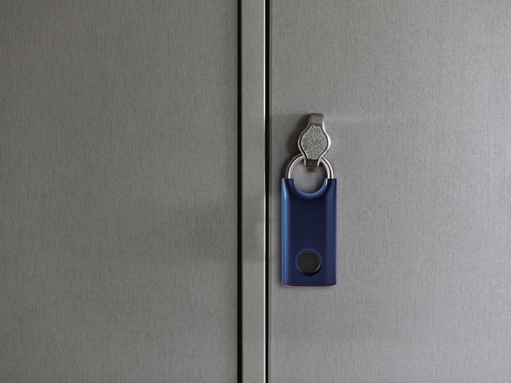 Замок с сенсором Noma Lock, темно-синий