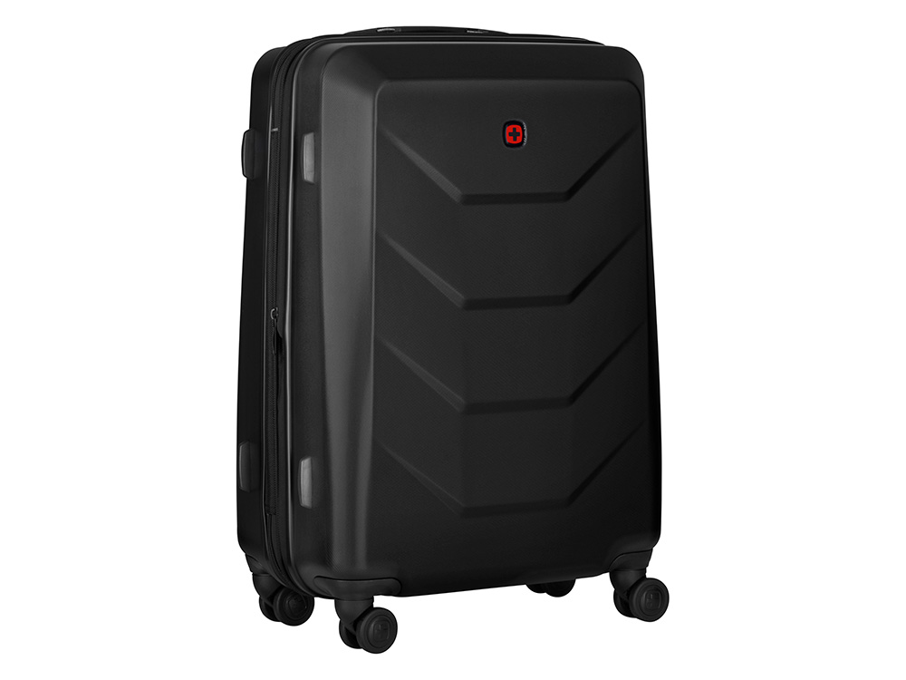 Чемодан WENGER Prymo, чёрный, средний, 45х65х26 см, 59 л, ABS+PC