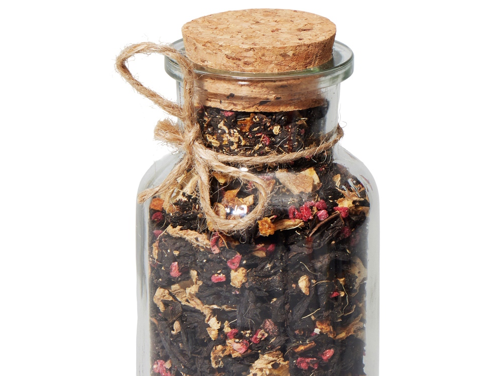 Сокочай чёрный Имбирь, Апельсин и Малина,  50 г.