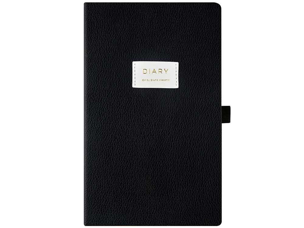 Ежедневник недатированный А5 Black с нашивкой, черный Ежедневник недатированный А5 Black с нашивкой, черный