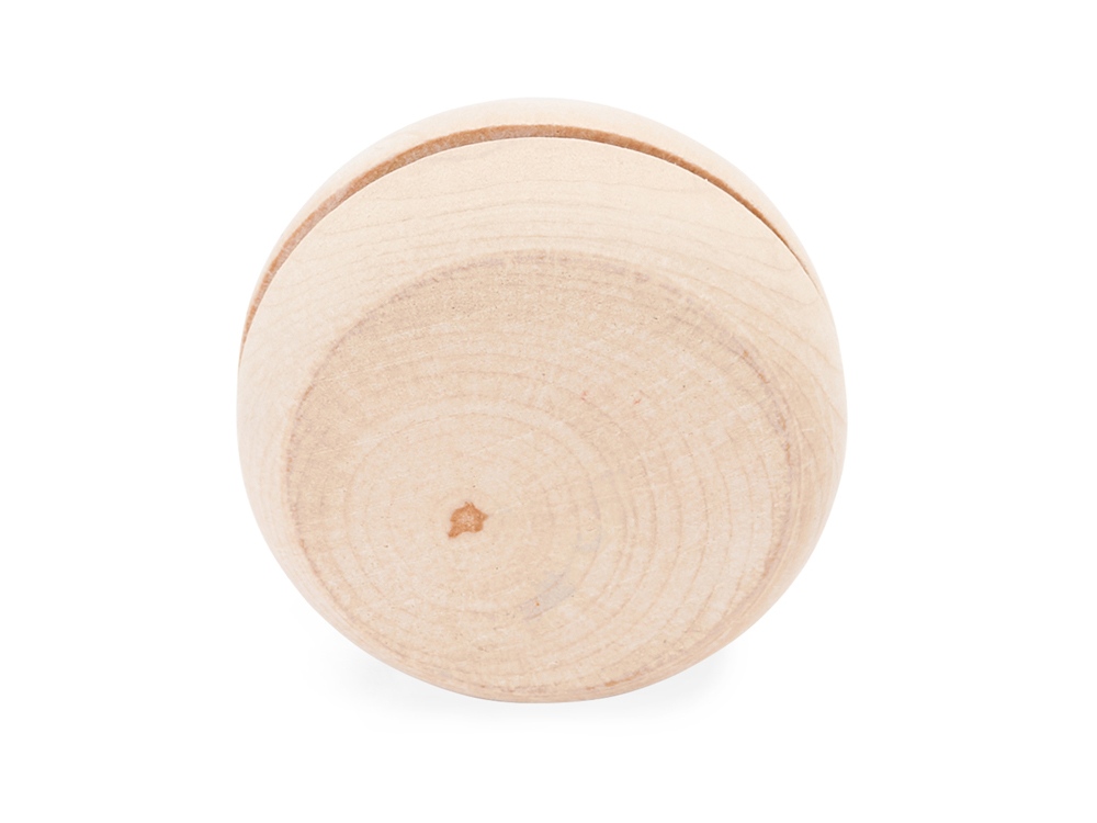 Деревянное йо-йо ROSKO с белым шнуром длиной 75 см, натуральный