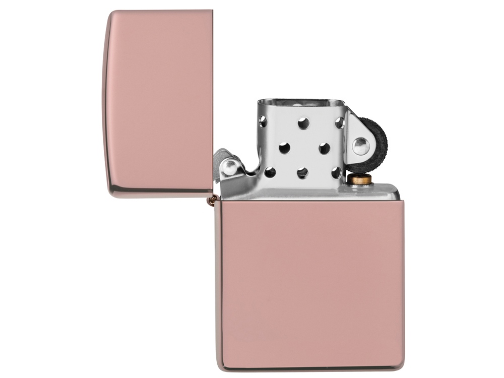 Зажигалка ZIPPO Classic с покрытием High Polish Rose Gold, латунь/сталь, розовое золото, 38x13x57 мм