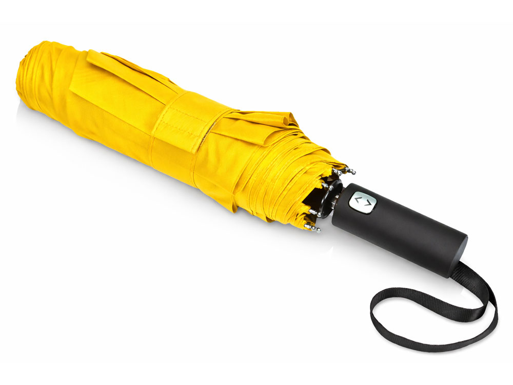 Зонт-автомат складной Кэнопи, желтый Зонт-автомат складной Кэнопи, желтый