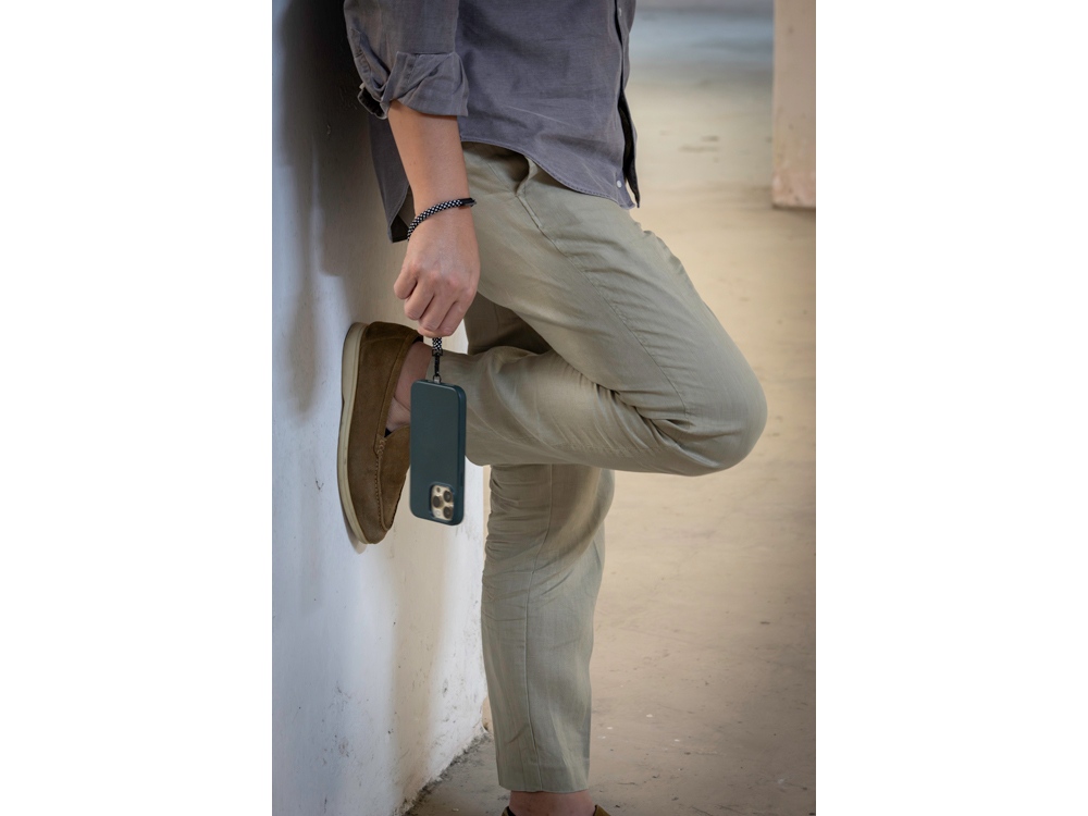 Ремешок-держатель для телефона на запястье Lany Wristband Eco, серый