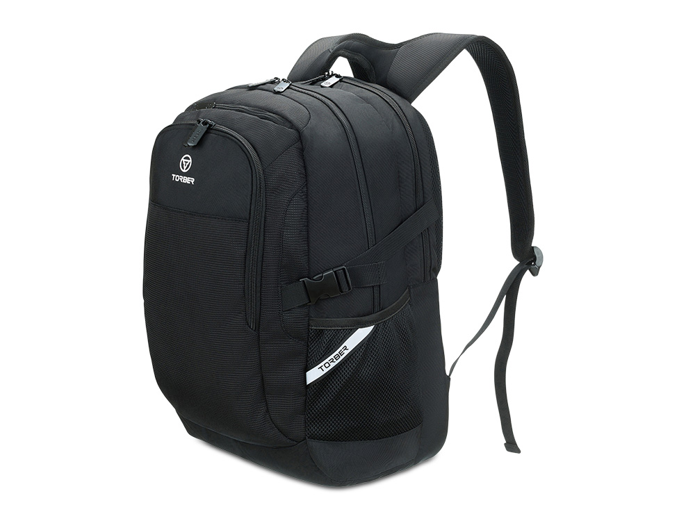 Рюкзак TORBER МЕГАПОЛИС с отделением для ноутбука 16, чёрный, полиэстер, 47 х 34 x 28 см Рюкзак TORBER МЕГАПОЛИС с отделением для ноутбука 16, чёрный, полиэстер, 47 х 34 x 28 см