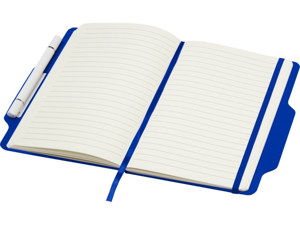Nexus блокнот формата А5 в твердой обложке с ручкой и карандашом - Ярко-синий