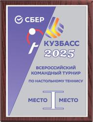 Плакетка с металлической пластиной