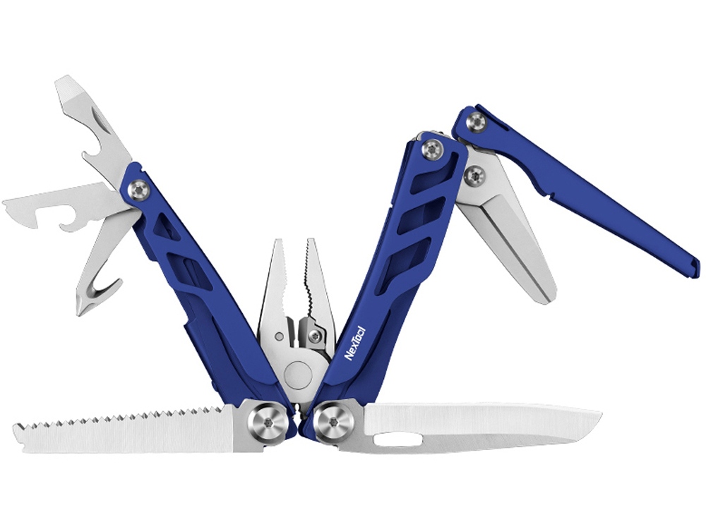 Мультитул Nextool Flagship Pro, синий, 16 функций (NE20271)