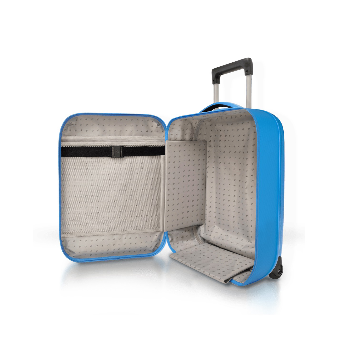 Чемодан складной Rollink Aura 55x40x20 см, 2 колеса, синий