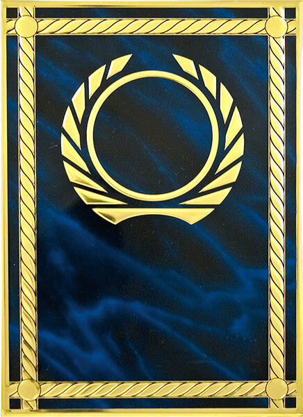 Диплом металлический (синий)