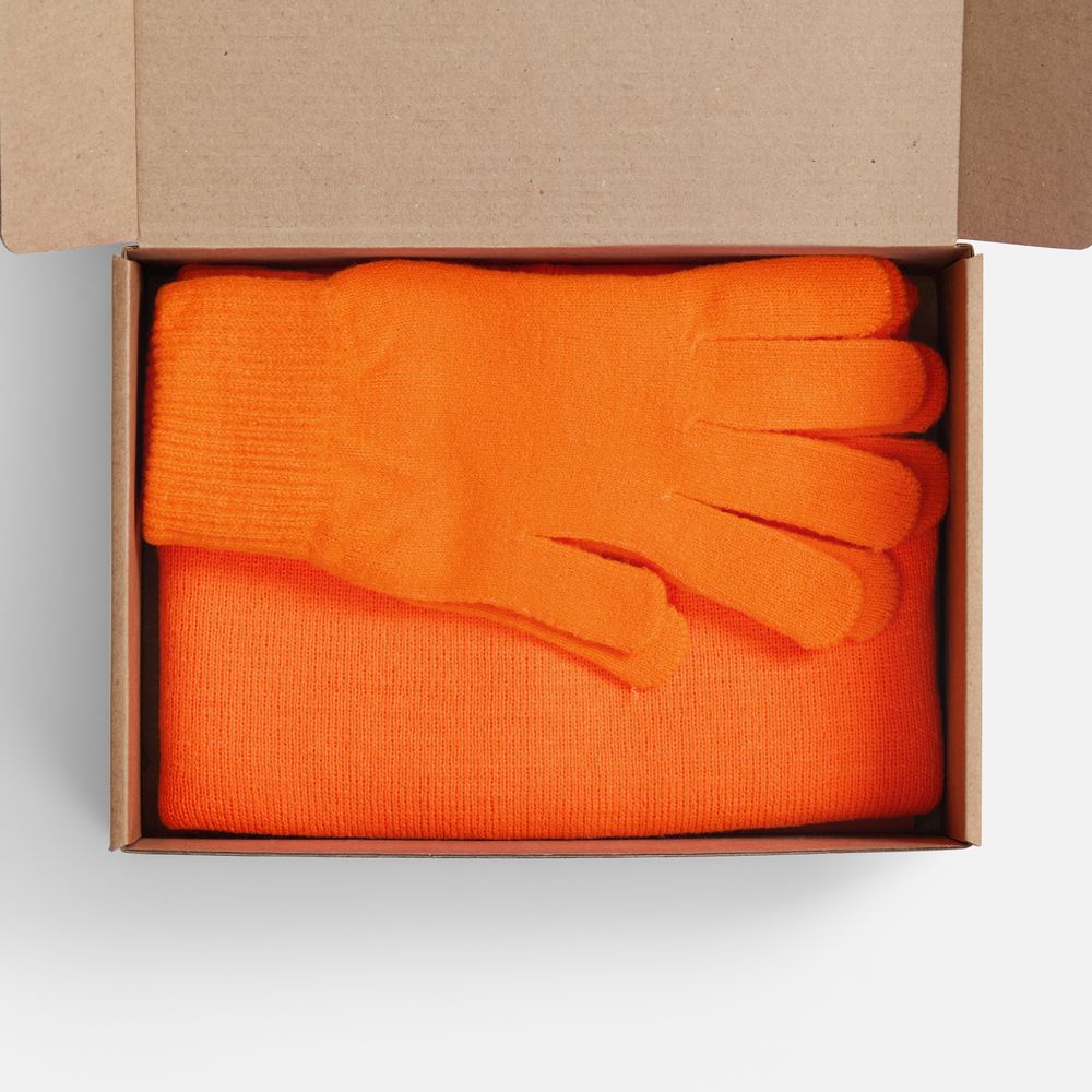 Набор Knit Warm, оранжевый