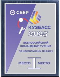 Плакетка с металлической пластиной