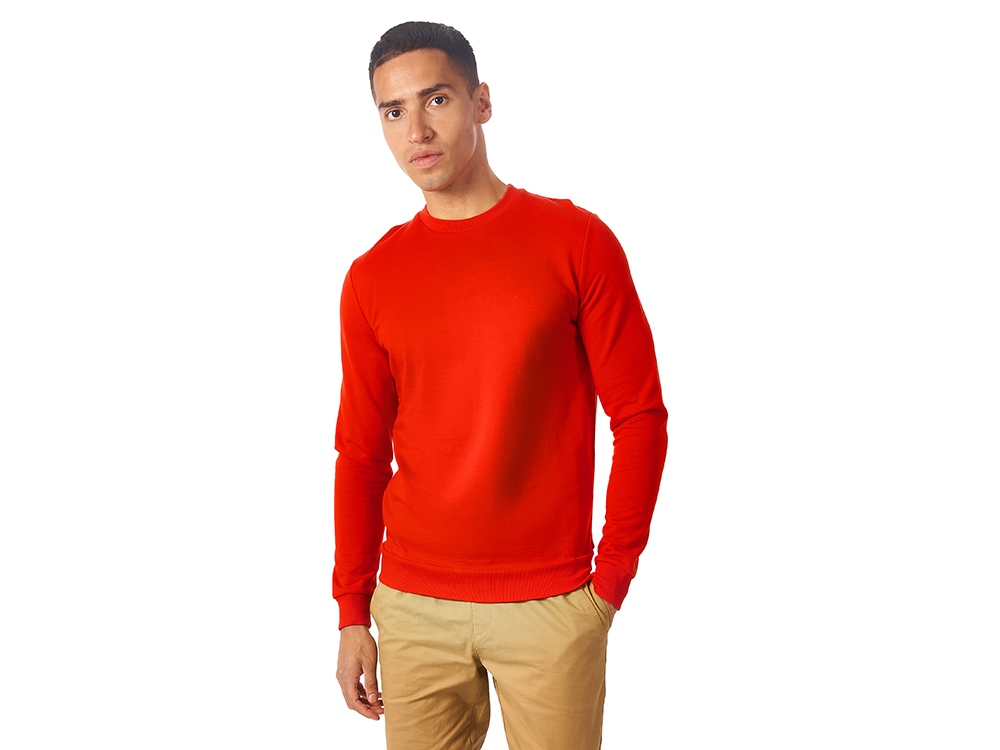 Свитшот Motion унисекс с начесом, красный Свитшот Motion унисекс с начесом, красный