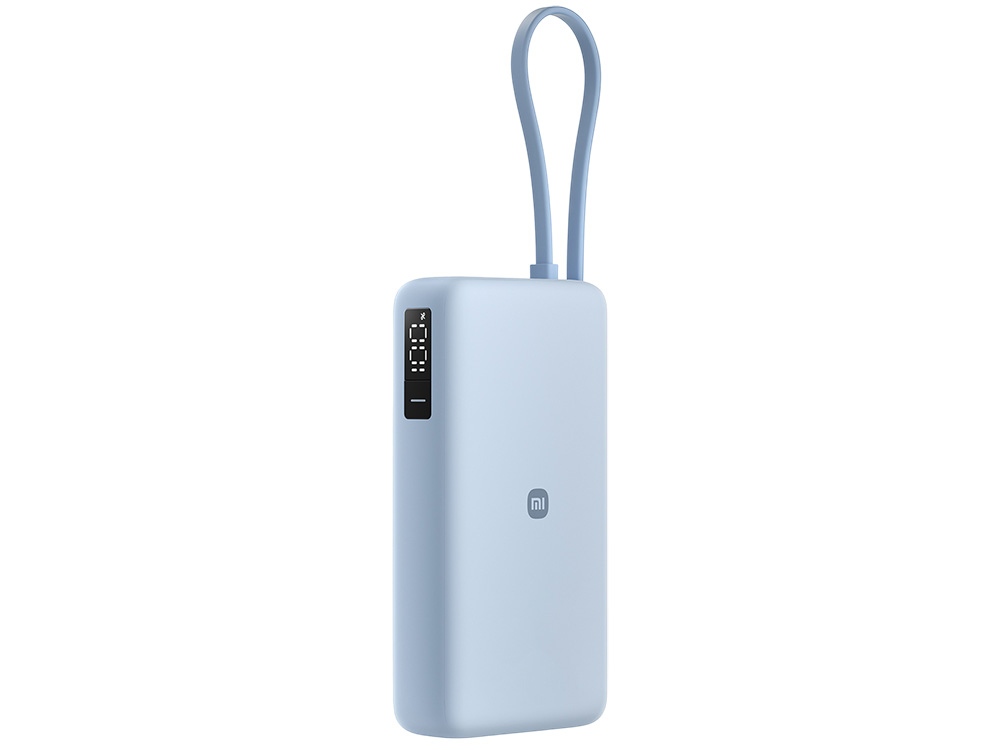 Внешний аккумулятор со встроенным кабелем Xiaomi 67W Power Bank 20000 (Integrated Cable) Ice Blue
