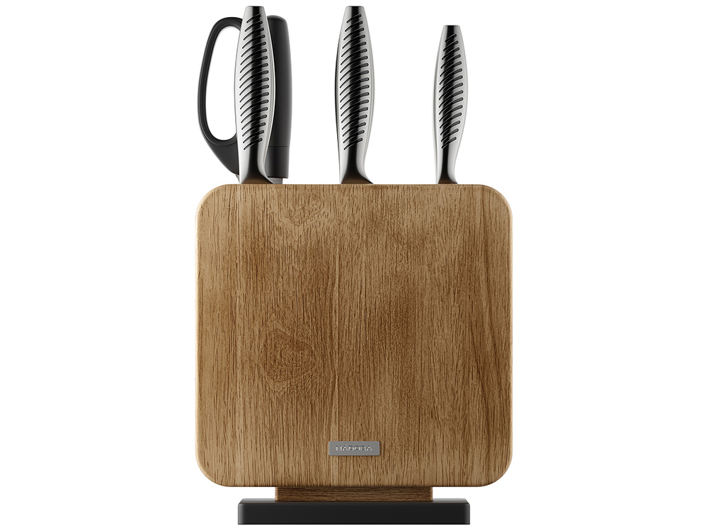 Набор кухонных ножей с блоком, NADOBA, серия VERA