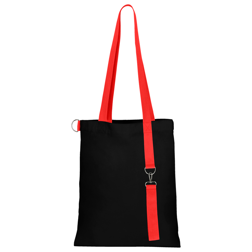 Сумка для покупок Black GLOW 325 г/м² с ремувкой, красная/красная Сумка для покупок Black GLOW 325 г/м² с ремувкой, красная/красная