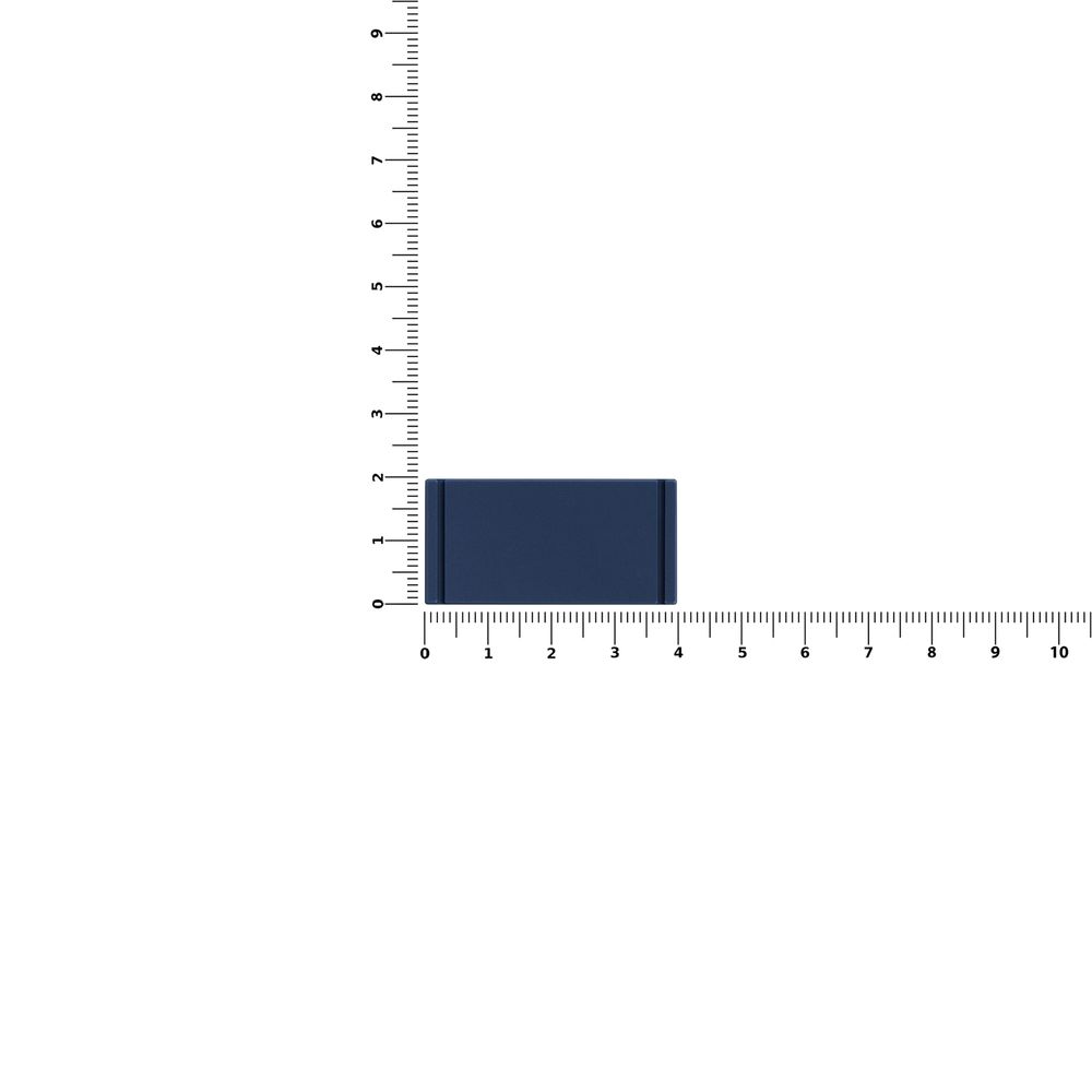 Лейбл из ПВХ Dzeta, XS, темно-синий