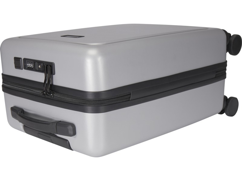 Rover Pro 20-дюймовый чемодан на колесах из материалов, переработанных согласно стандарту GRS, объемом 40 л - Серебряный