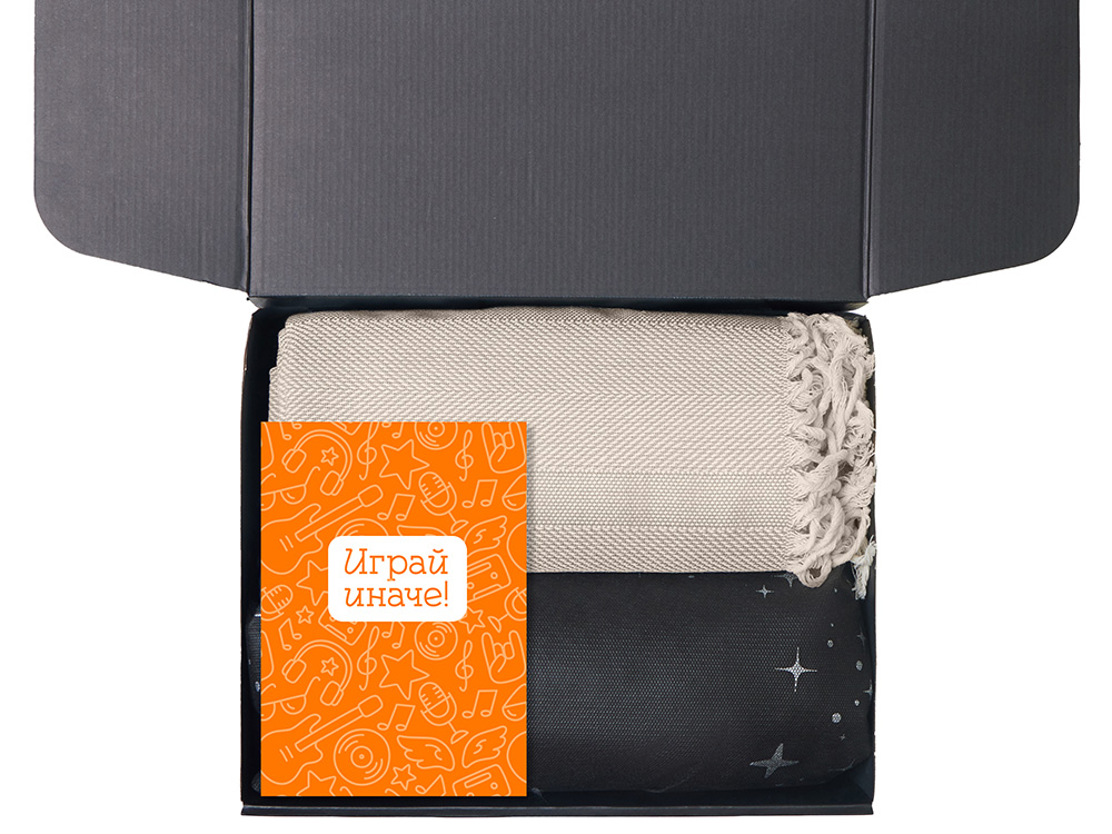 Подарочный набор Re:y. Haven  с пледом, кружкой и чаем