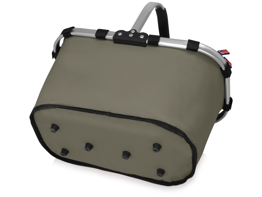 Изотермическая сумка-холодильник FROST складная с алюминиевой рамой, серый (Р)