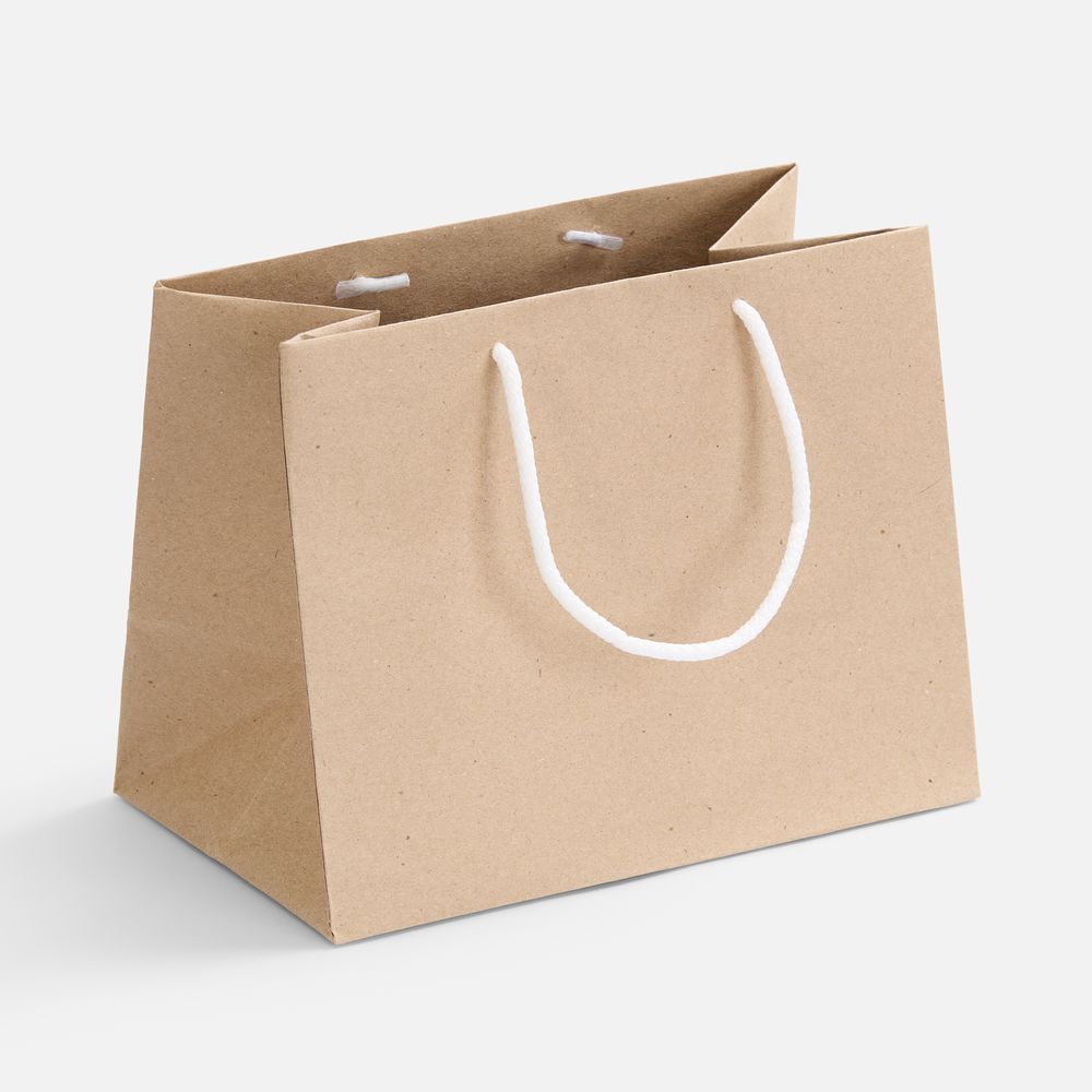 Пакет бумажный Stor, неокрашенный с белыми ручками Пакет бумажный Stor, неокрашенный с белыми ручками