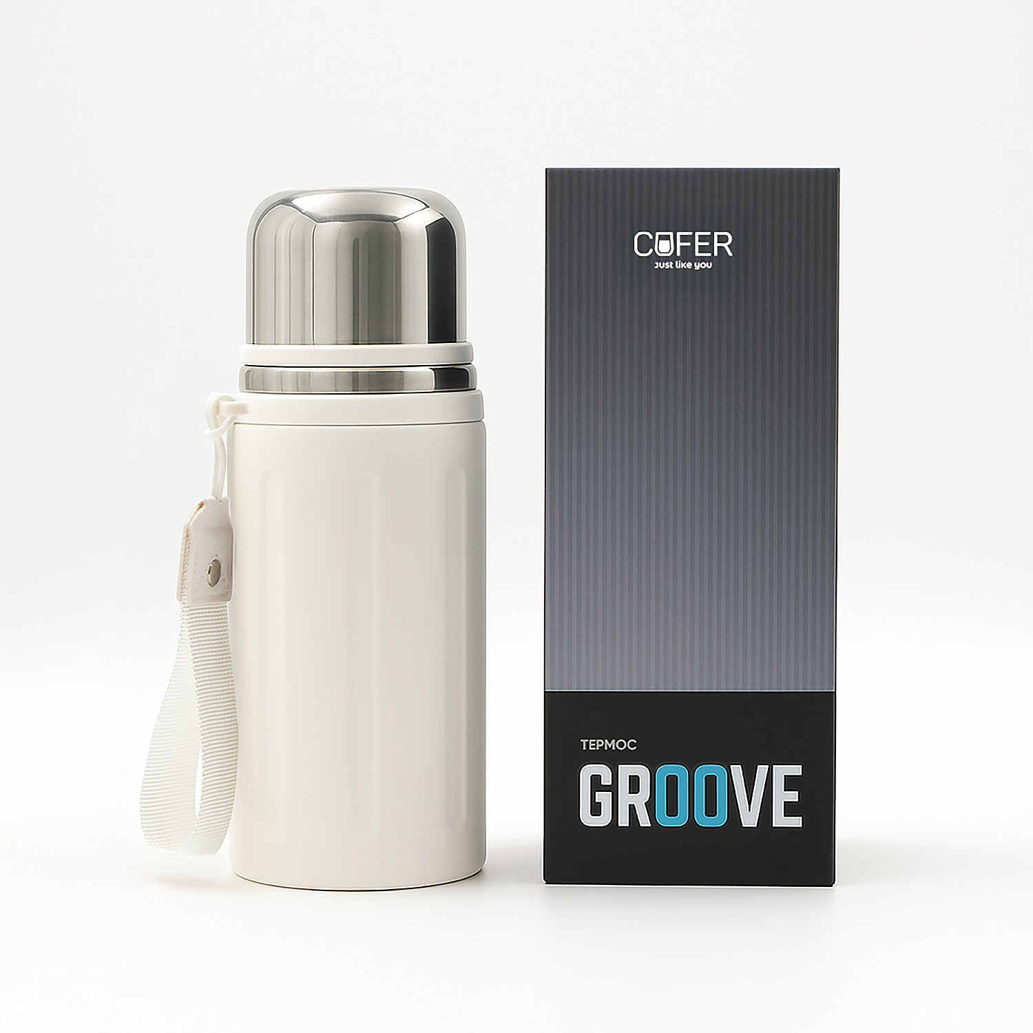 Термос Groove (слоновая кость) Термос Groove (слоновая кость)