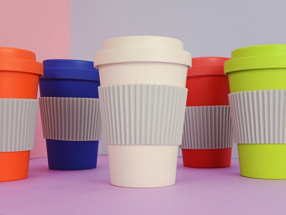 Термокружка Muffin из натуральных волокон, зеленое яблоко (Р) Термокружка Muffin из натуральных волокон, зеленое яблоко (Р)