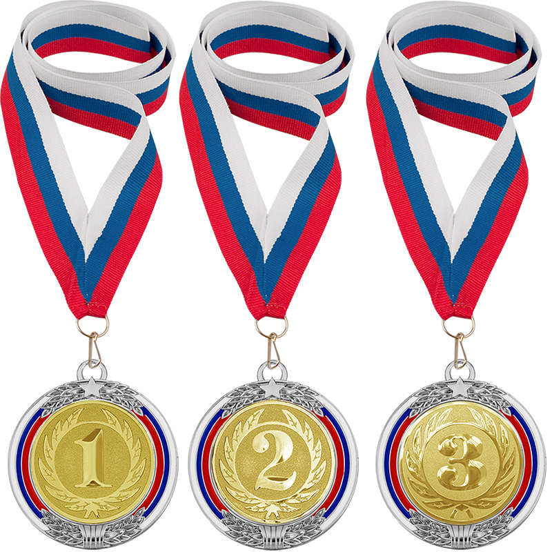 Комплект медалей 1,2,3 место