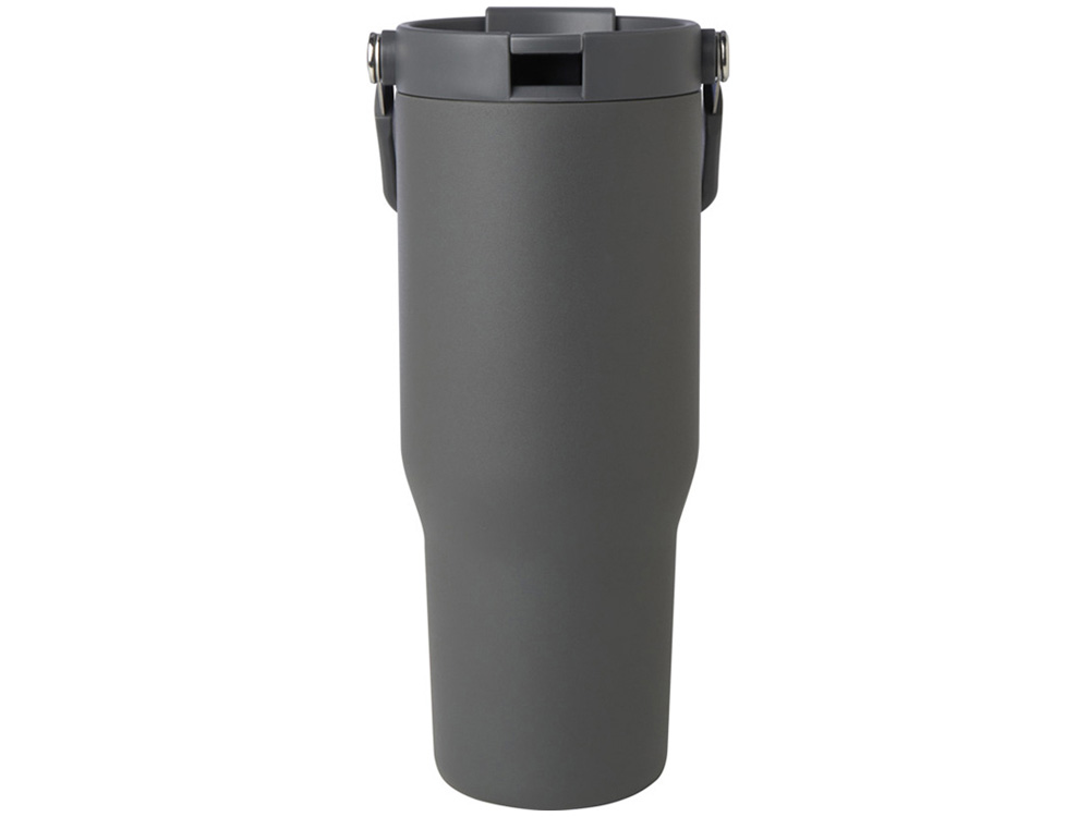 Термостакан Bronx объемом 900 мл из меди и переработанной нержавеющей стали, сертифицированной по стандарту RCS, с вакуумной изоляцией и крышкой с двойной функцией - Серый