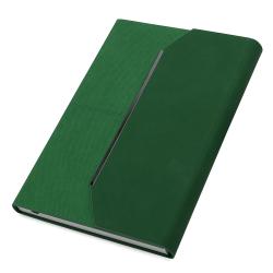 Ежедневник A5 недатированный Enzo, в твёрдой обложке, тёмно-зелёный