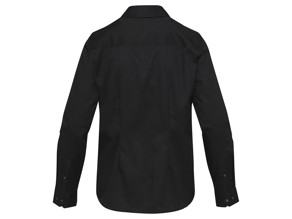 Citrine женская рубашка из твила - сплошной черный