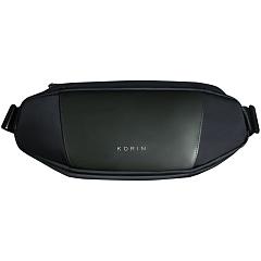 Сумка кросс-боди FlipSling, черная с зеленым