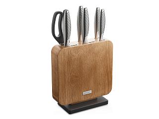 Набор кухонных ножей с блоком, NADOBA, серия VERA