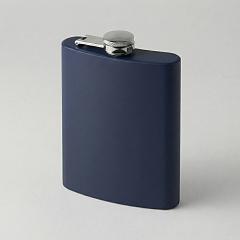 Фляжка 240 мл Remarque soft touch, 304 сталь, синий