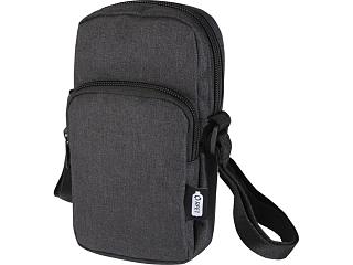 Сумка для телефона Ross из переработанного материала, древесный уголь