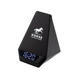 Настольная Bluetooth колонка (3Вт) "Smart Pyramid" с часами и беспроводным (15W) зарядным устройством, с подсветкой логотипа Настольная Bluetooth колонка (3Вт) "Smart Pyramid" с часами и беспроводным (15W) зарядным устройством, с подсветкой логотипа