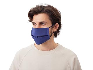 Маска для лица многоразовая из хлопка, синий