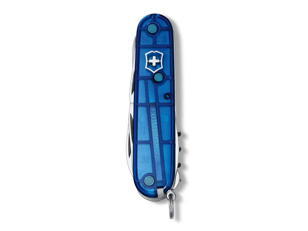 Нож перочинный VICTORINOX Climber, 91 мм, 14 функций, полупрозрачный синий