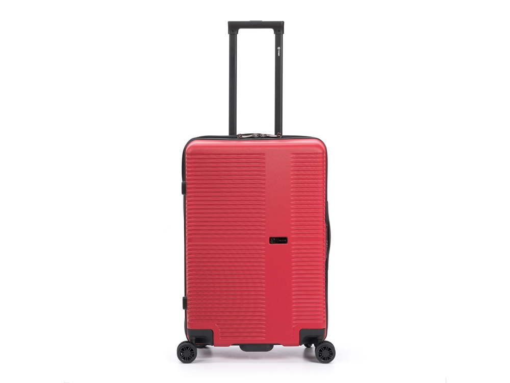 Чемодан TORBER Elton, красный, ABS-пластик, 41 х 28 х 68 см, 64 л