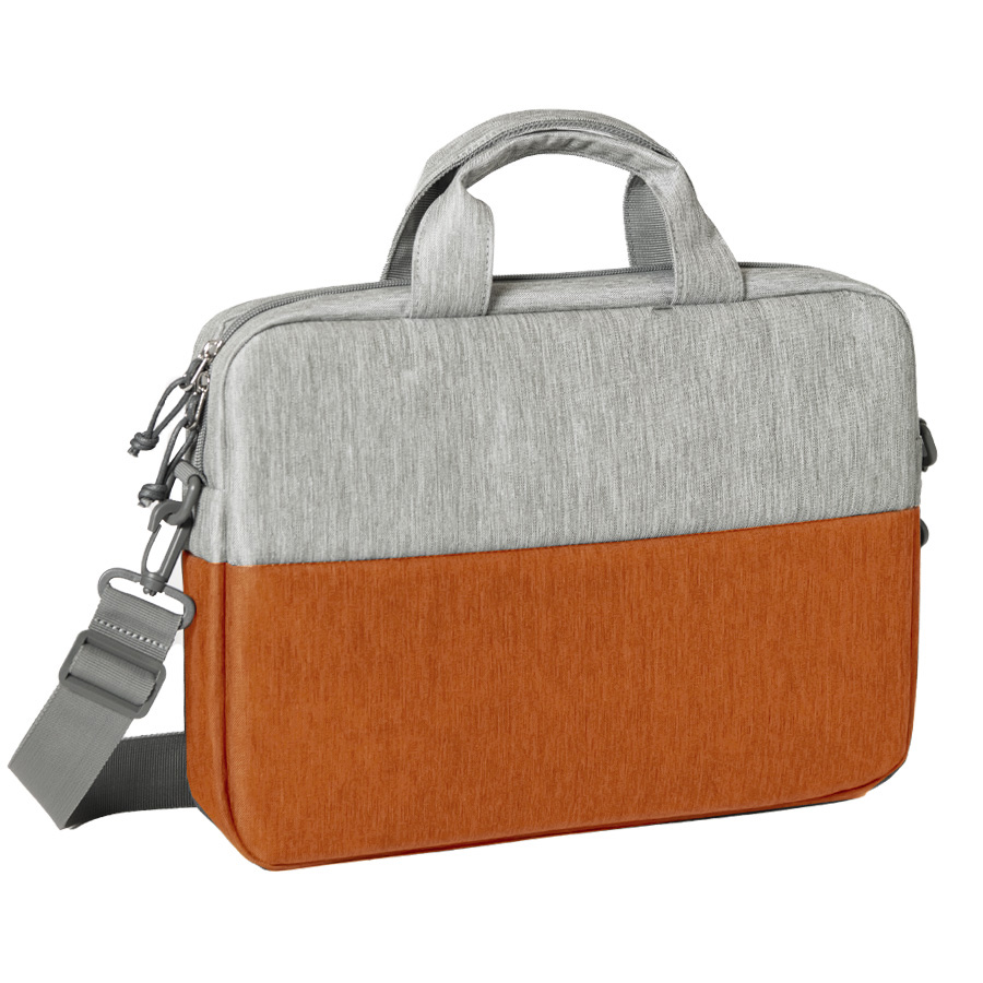 Конференц-сумка BEAM NOTE, серый/оранжевый, 39х30х6.5 см, ткань верха:100% полиамид, под-д:100%полиэ