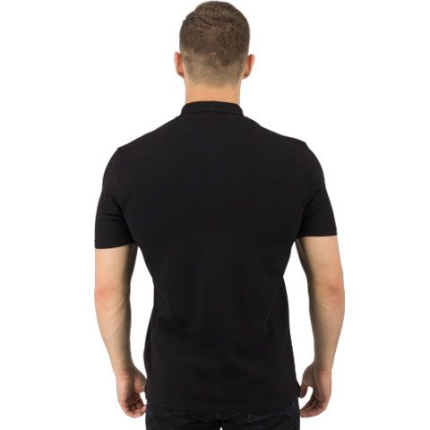 Рубашка поло Rock, мужская (черная, XL)
