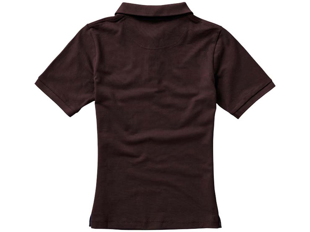 Рубашка поло Calgary женская, шоколадный коричневый