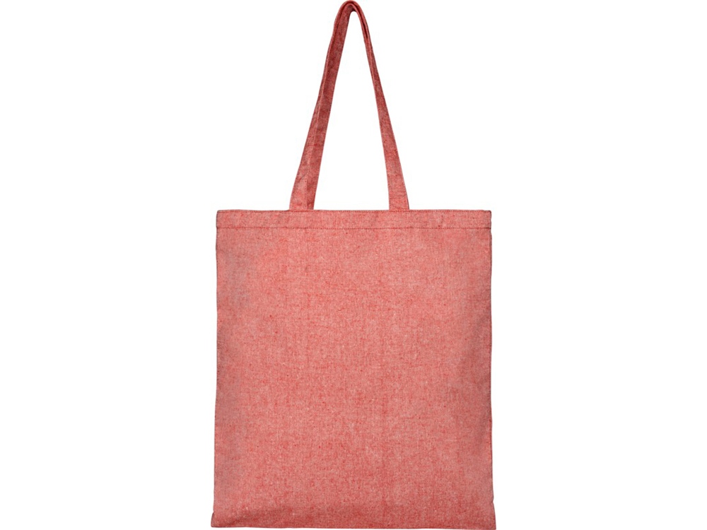 Эко-сумка Pheebs из переработанного хлопка, плотность 210 г/м², красный яркий