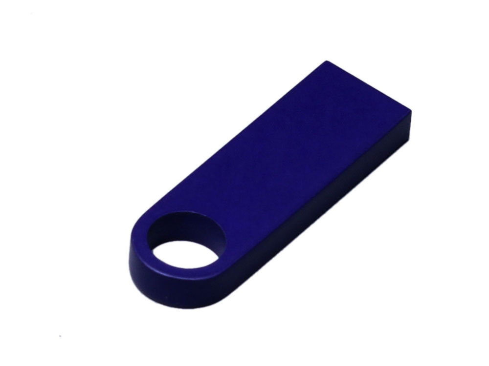 USB 3.0-флешка на 64 Гб с мини чипом и круглым отверстием, синий